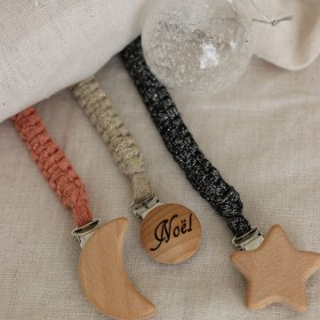 attache tétine personnalisée Noel