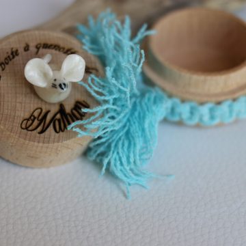 boite en bois pour conserver les dents de lait en attendant la fée des dents