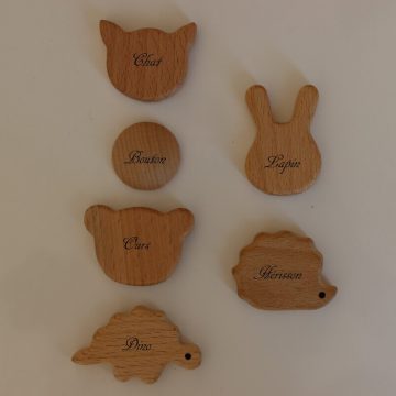 la collection automne des clips en bois pour les attaches tetine