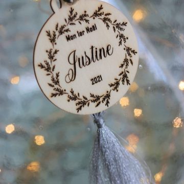 boule decorative mon premier noel