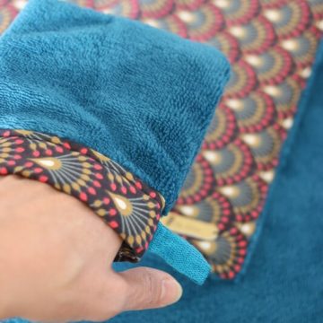 cape de bain en coton certifié OEKO-TEX pour enfant de 0à 4 ans