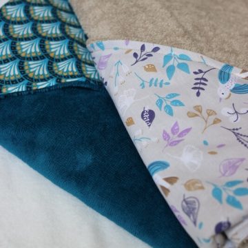 sortie de bain fait main en coton et bambou certifié OEKO TEX