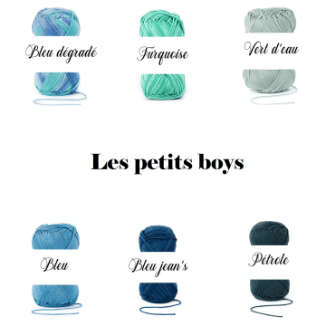 coloris pour garçon tricotin personnalisable