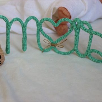 kit photo nouveau né réalisé à la main en tricotin