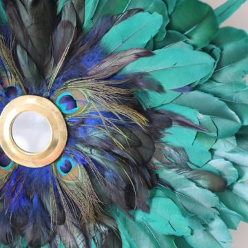 jujuhat plume de paon pour décoration ethnique