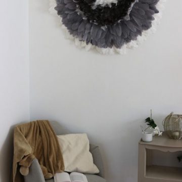 jujuhat en forme d'éventail et coquillages en nacre poli