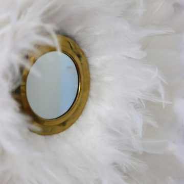 jujuhat blanc et miroir laiton